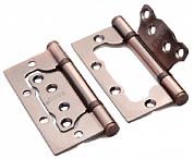 Картинка Петля стальная (БЕЗ ВРЕЗКИ) RENZ 100- 2BB FH AC 2 подшипника плоский колпачок медь античная